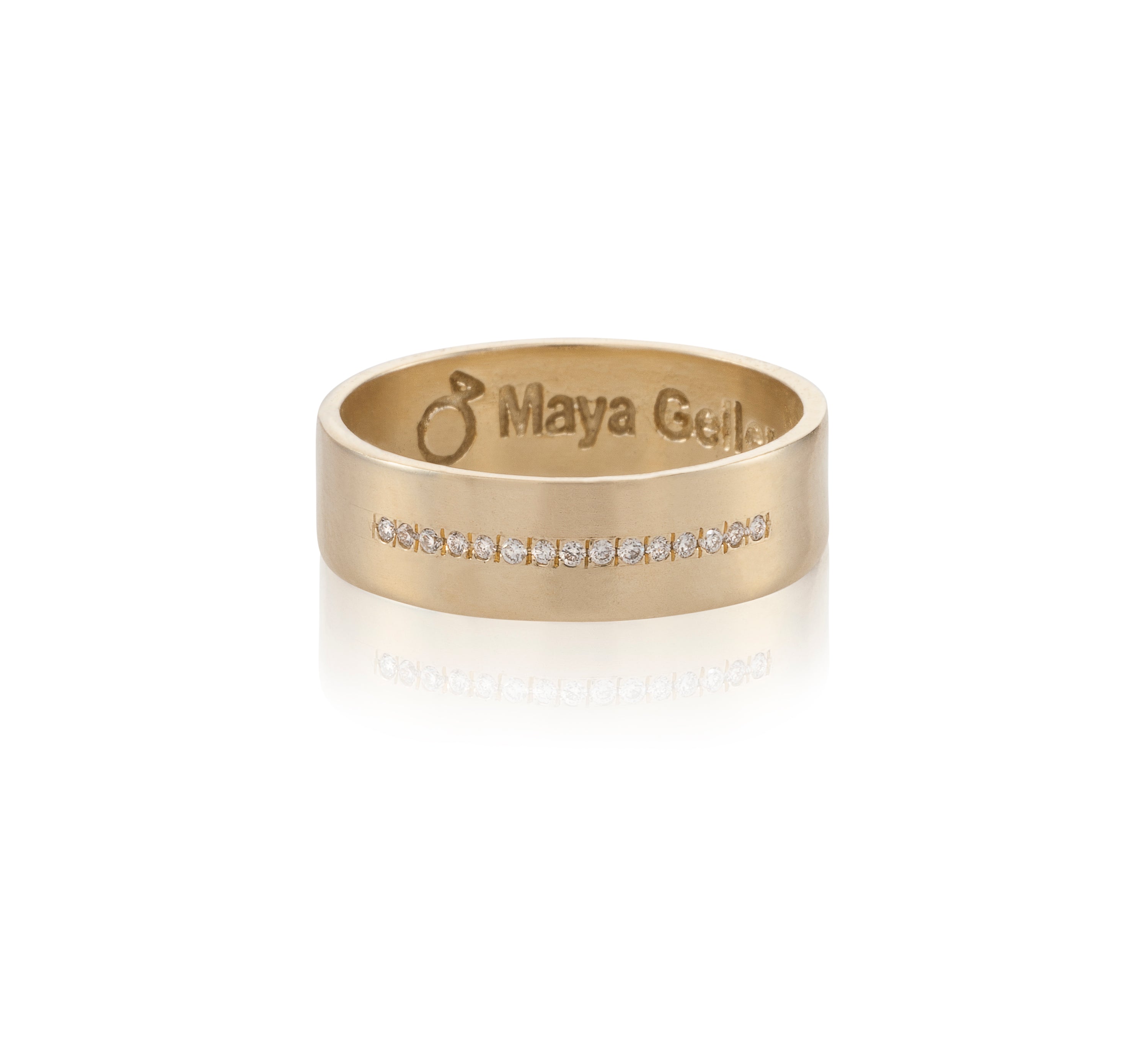 טבעת נישואין לגבר
gold wedding ring for men. Maya Geller