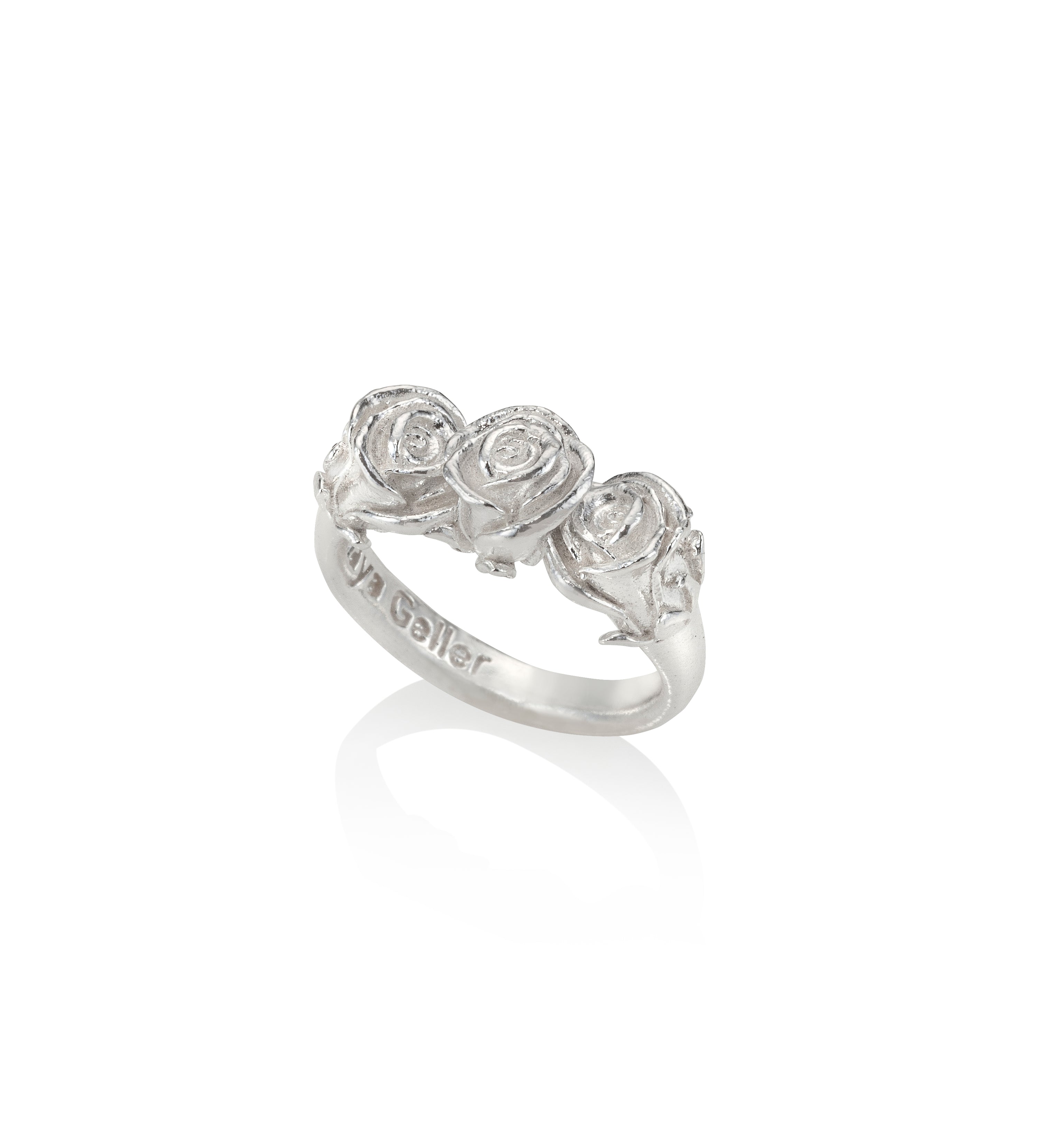 silver roses ring Maya Geller. מיה גלר. מאיה גלר. מיה גלר טבעות. מאיה גלר תכשיטים