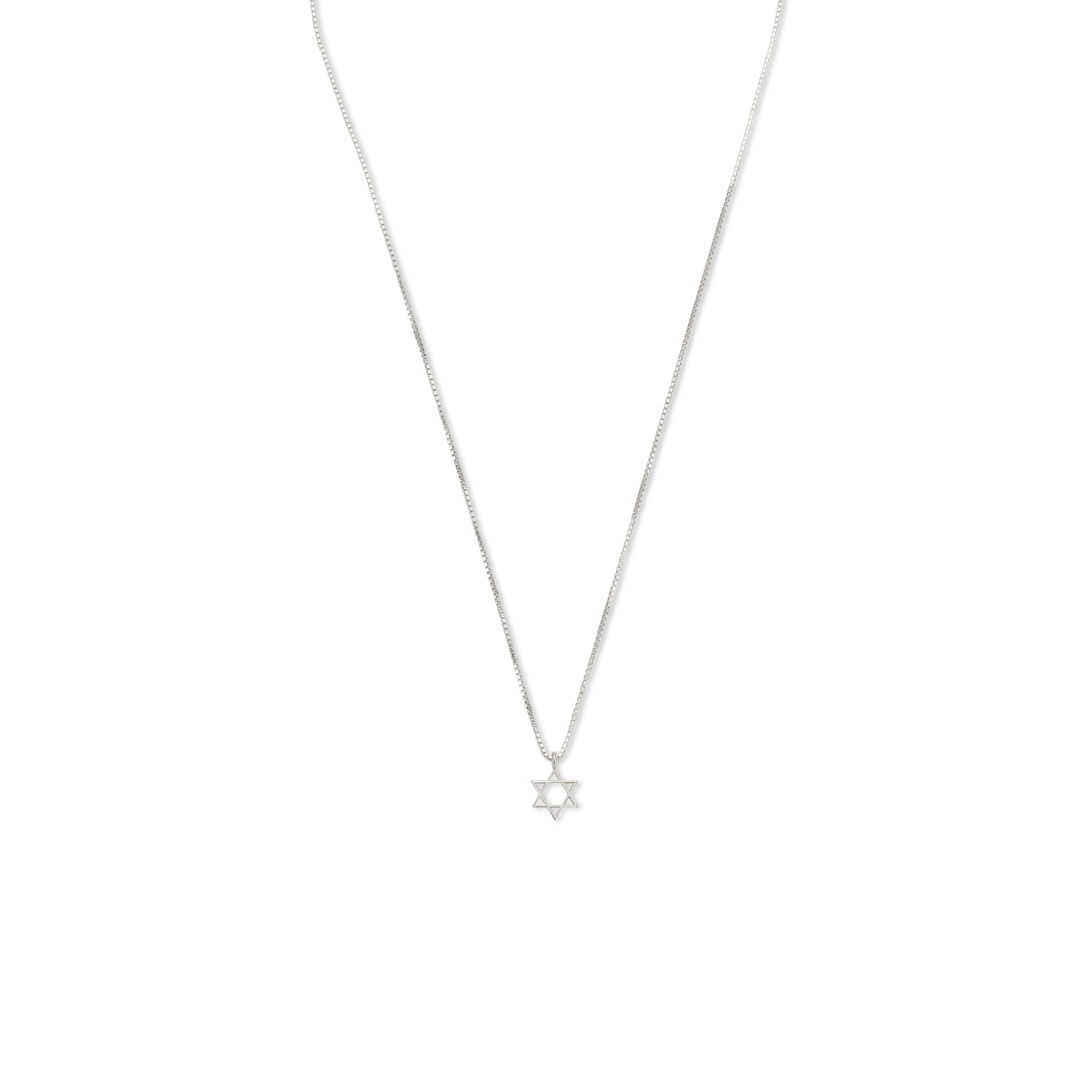 delicate magen david silver necklace maya geller
שרשרת מגן דוד כסף עדינה לילדה