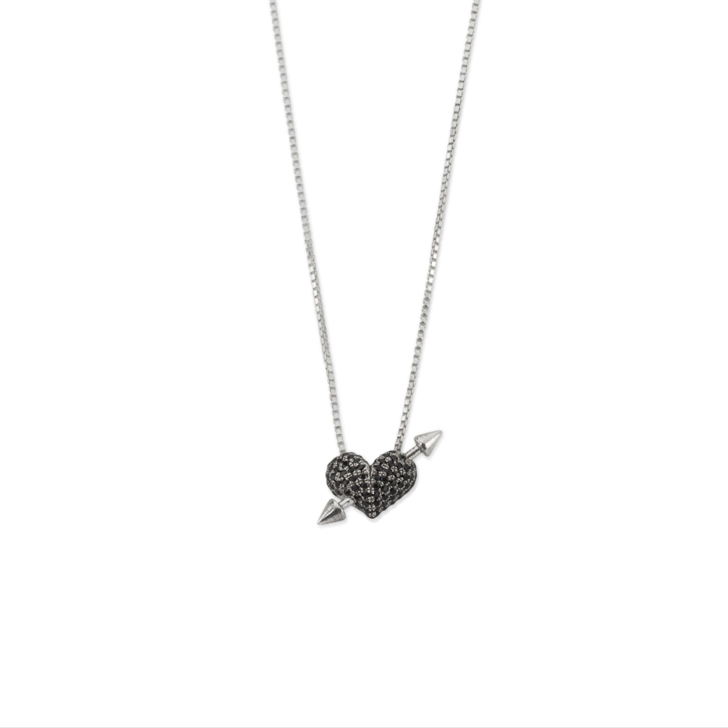 maya geller silver heart necklace