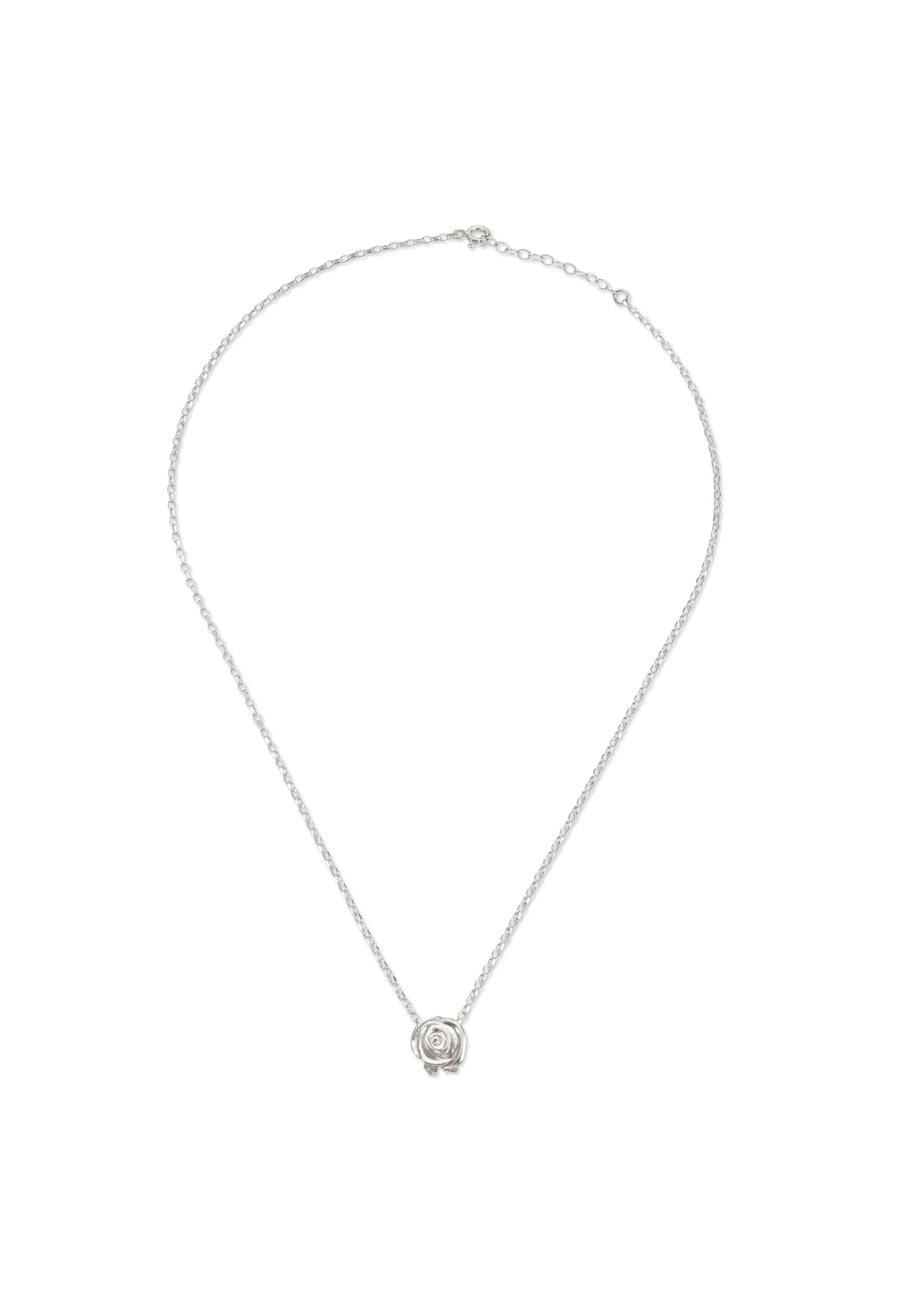 silver rose necklace. שרשרת פרח כסף שרשרת כסף לאישה. מיה גלר תכשיטים
Maya Geller