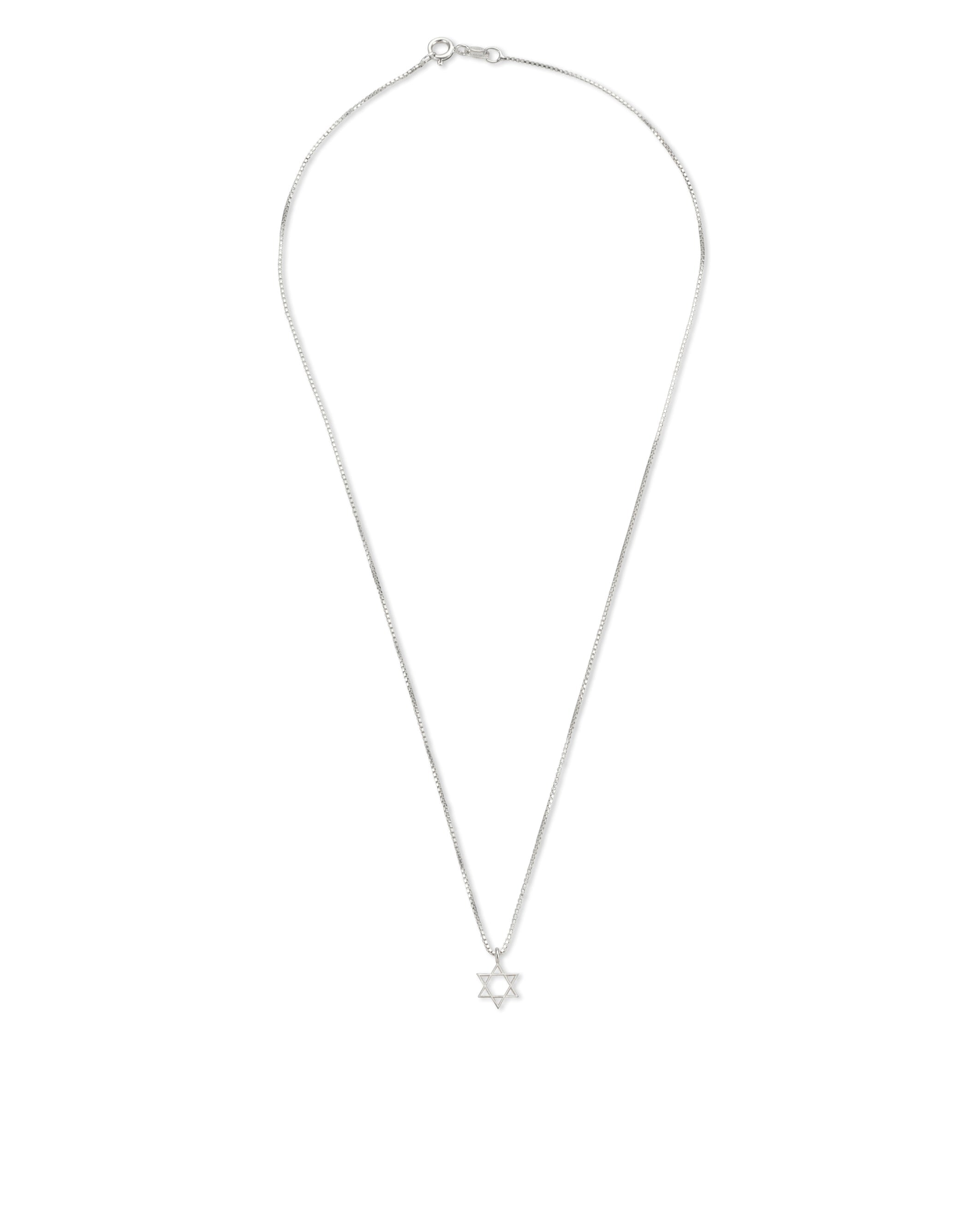 small star of david silver necklace Maya Geller. שרשרת מגן דוד כסף. שרשרת מגן דוד . מיה גלר עדינה