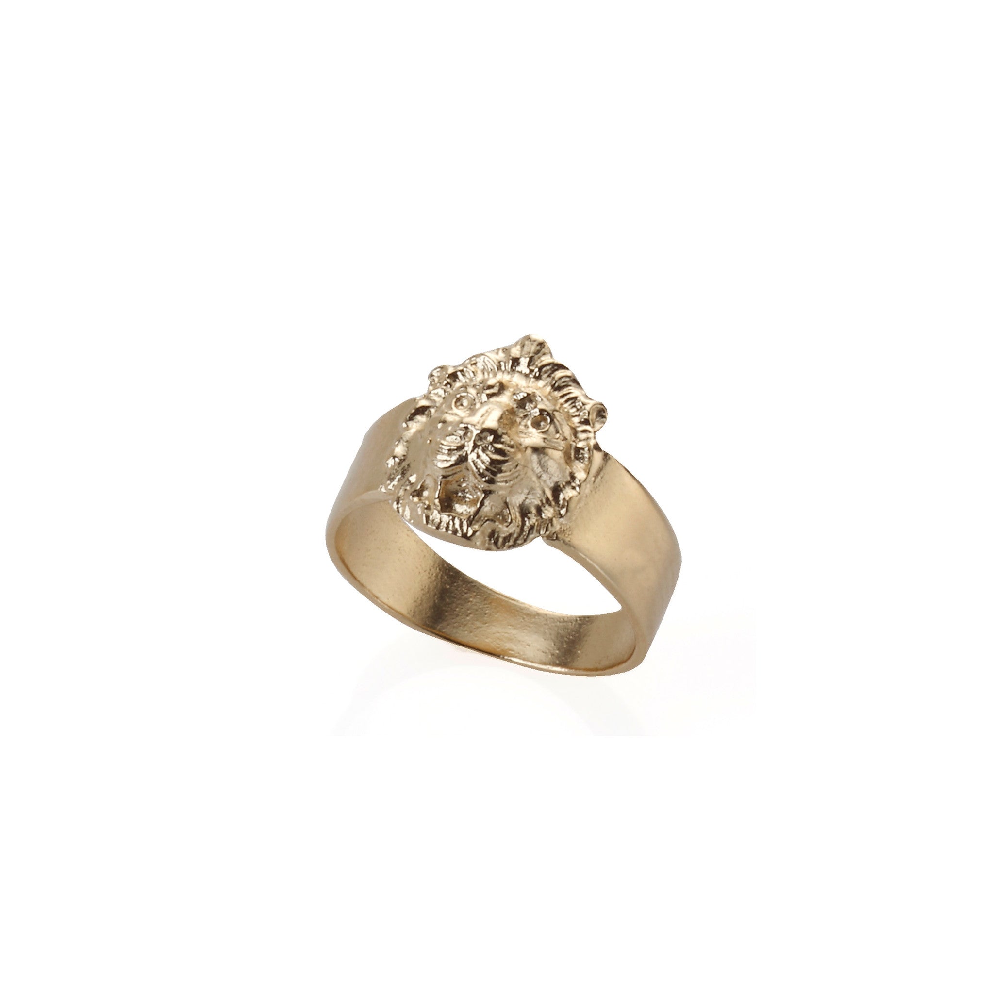 lion gold pinky ring. טבעת אריה זהב זרת