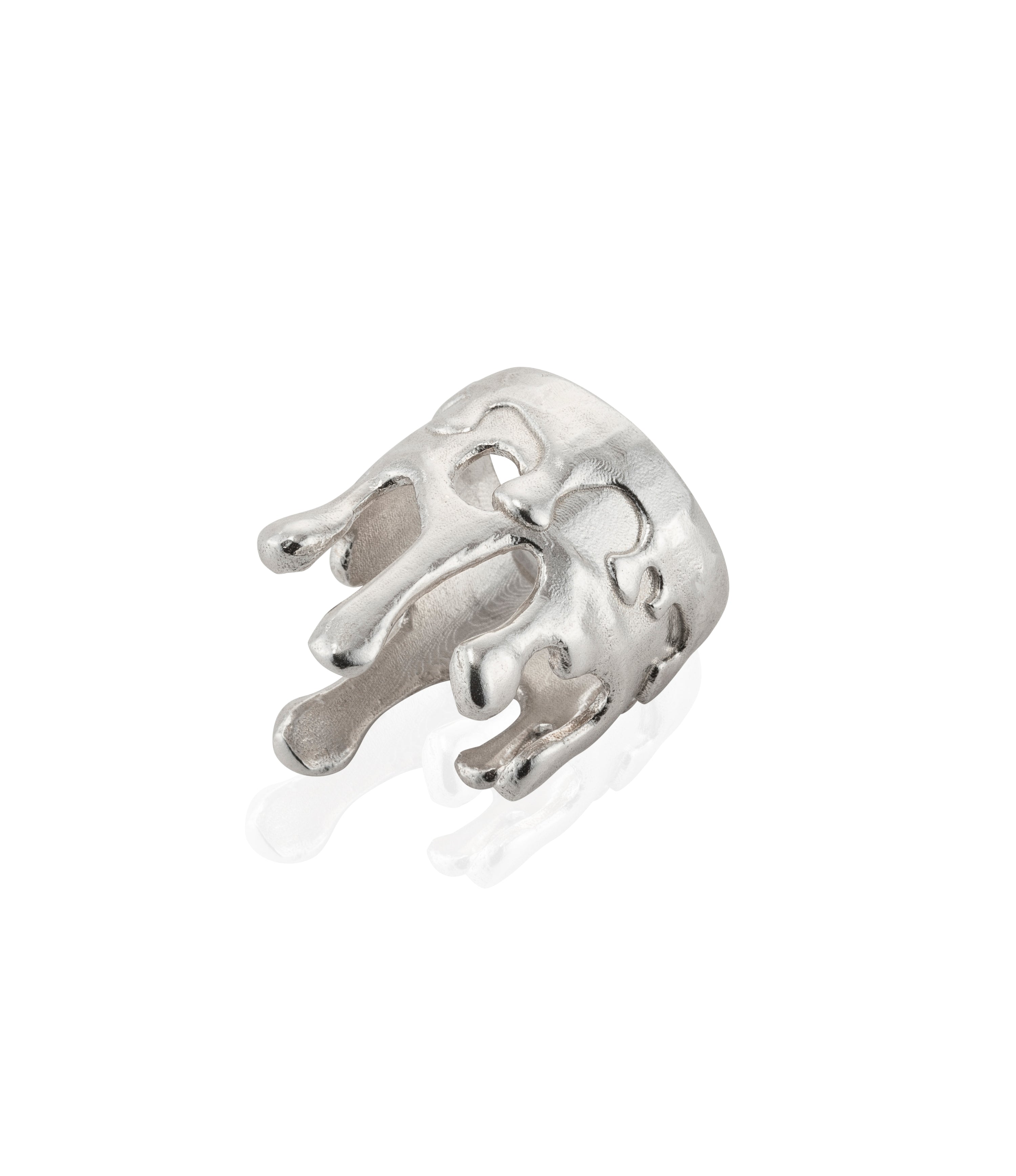 dripping silver ring