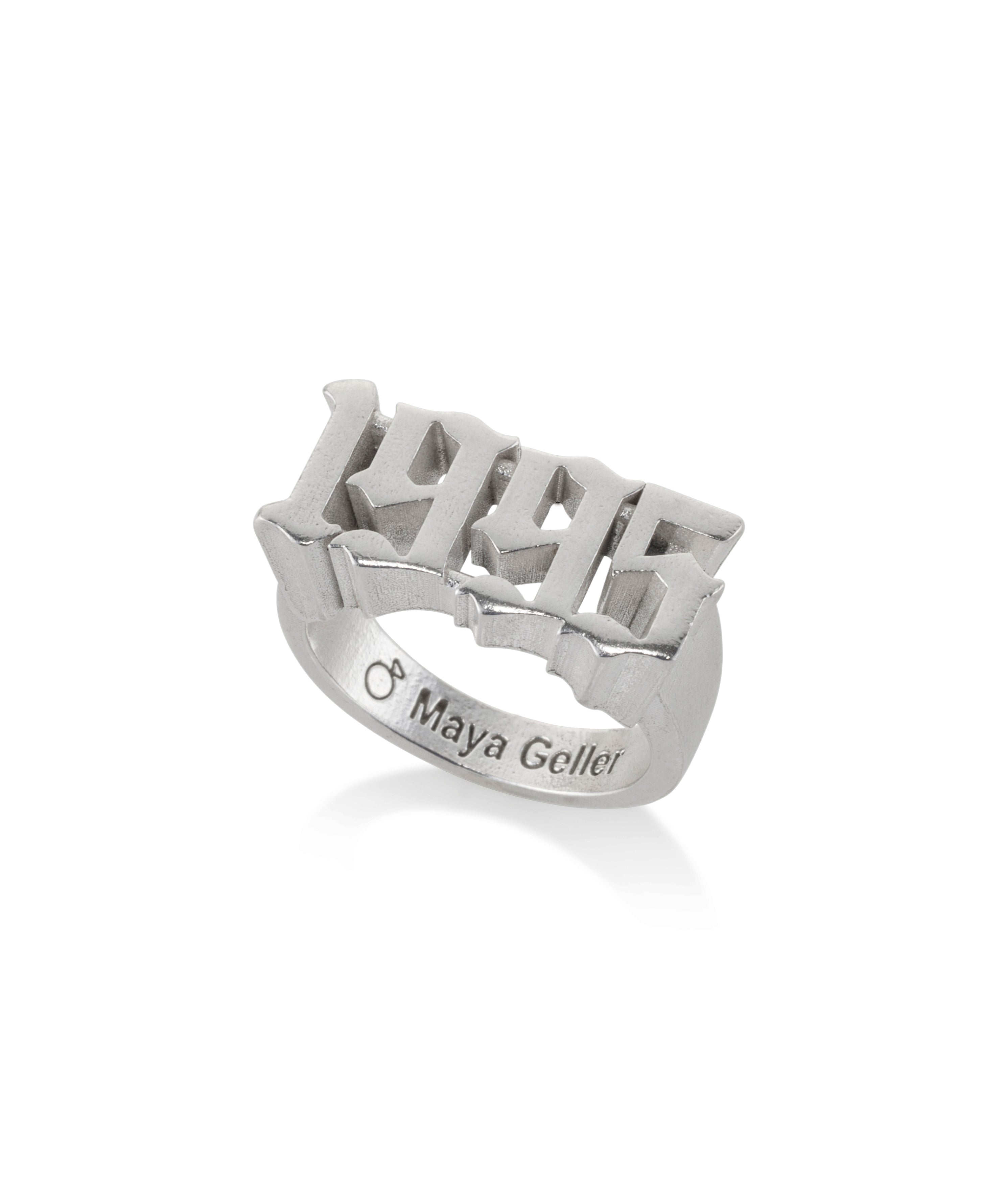 1995 Silver ring Maya Geller