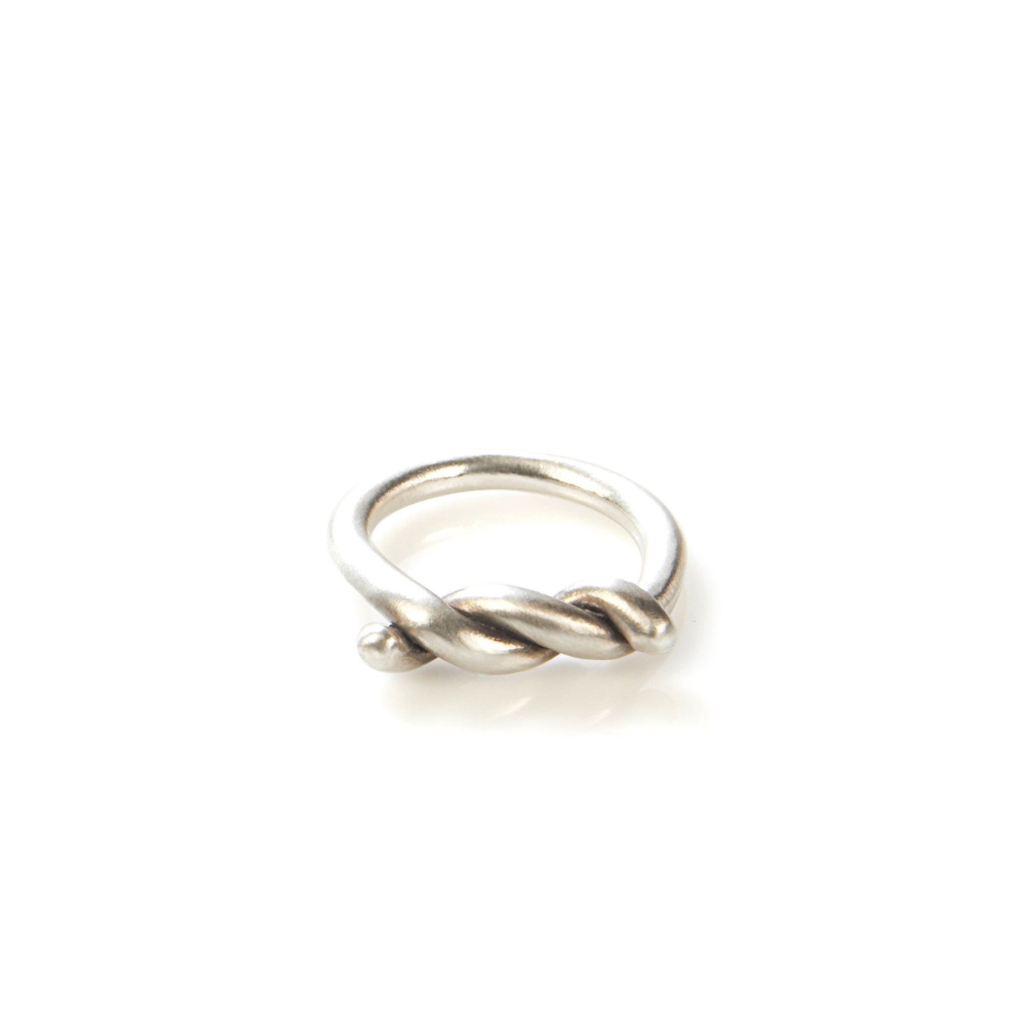 silver tie ring