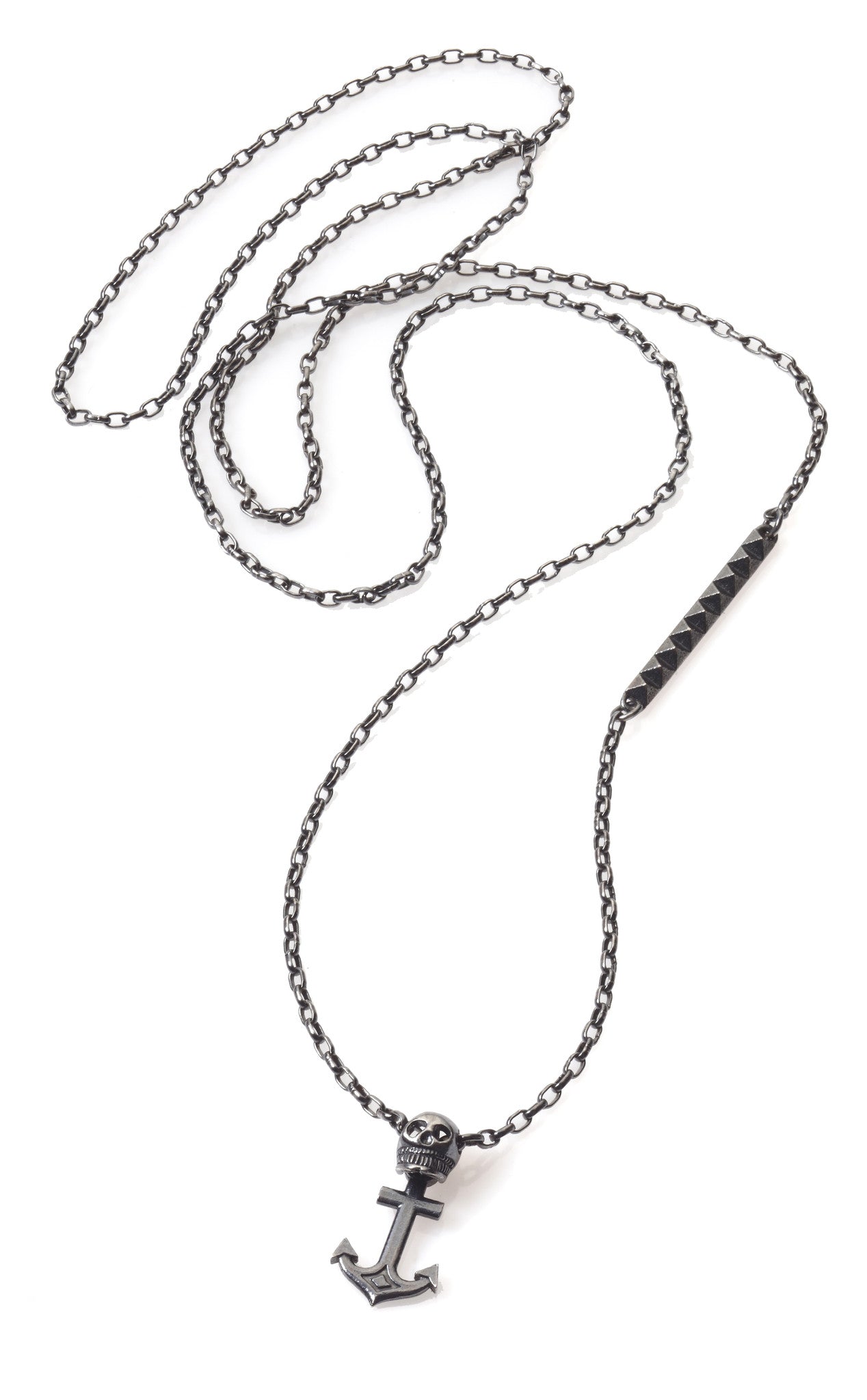 skull anchor necklace