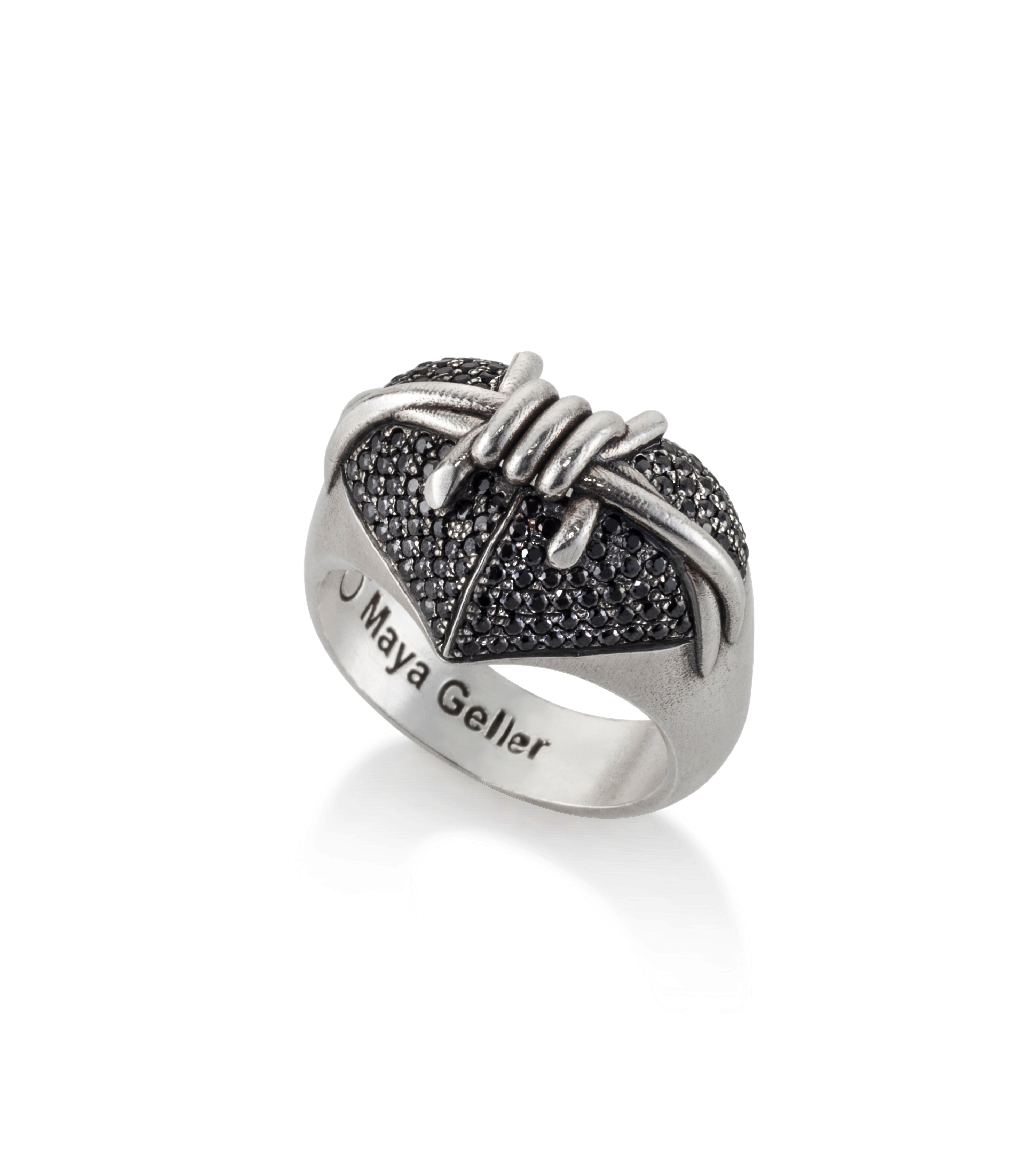 מיה גלר טבעות. מיה גלר. silver heart ring. טבעת לב כסף