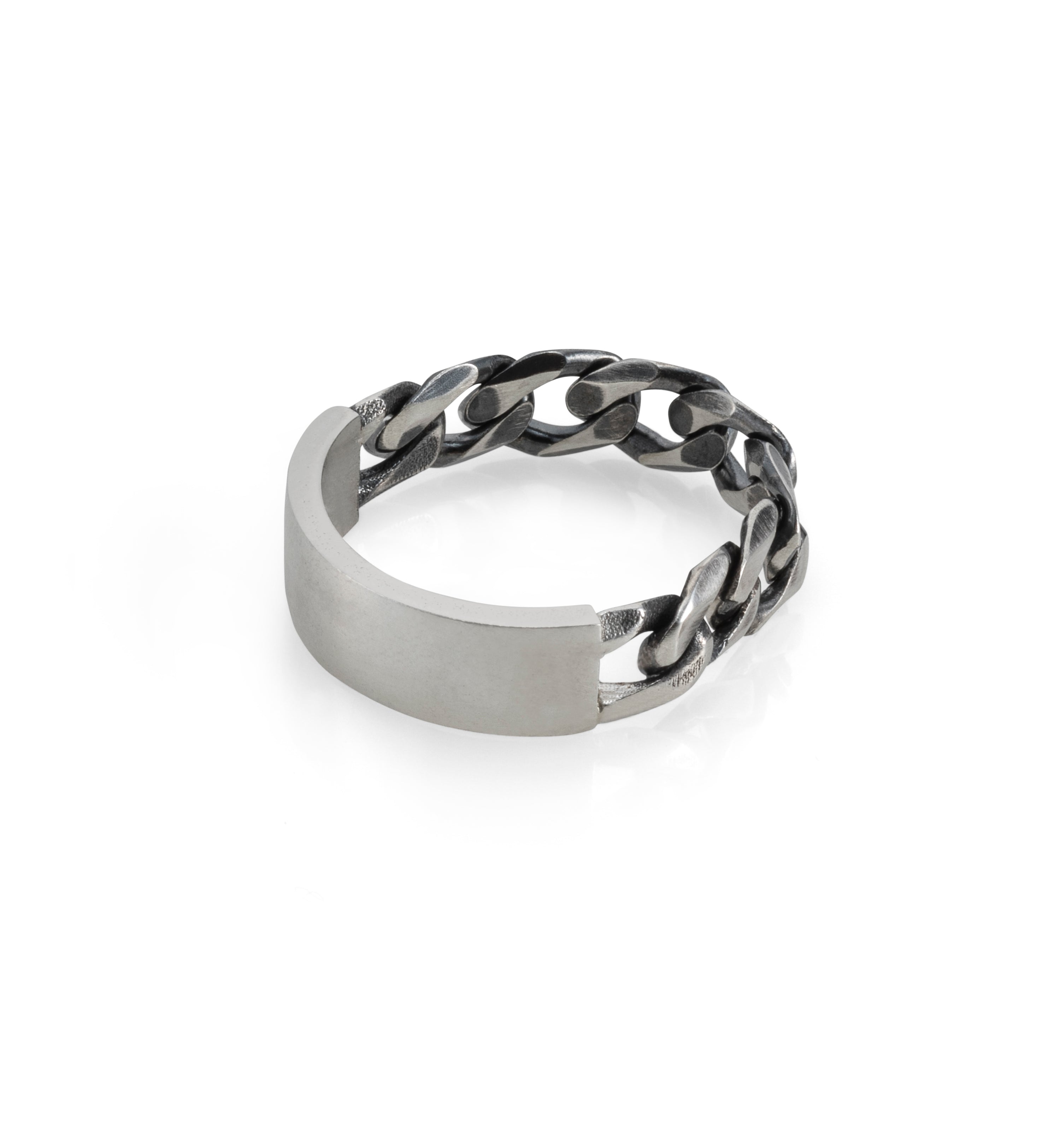 chain silver ring. cuban links silver ring. טבעת גורמט כסף
מיה גלר טבעות כסף