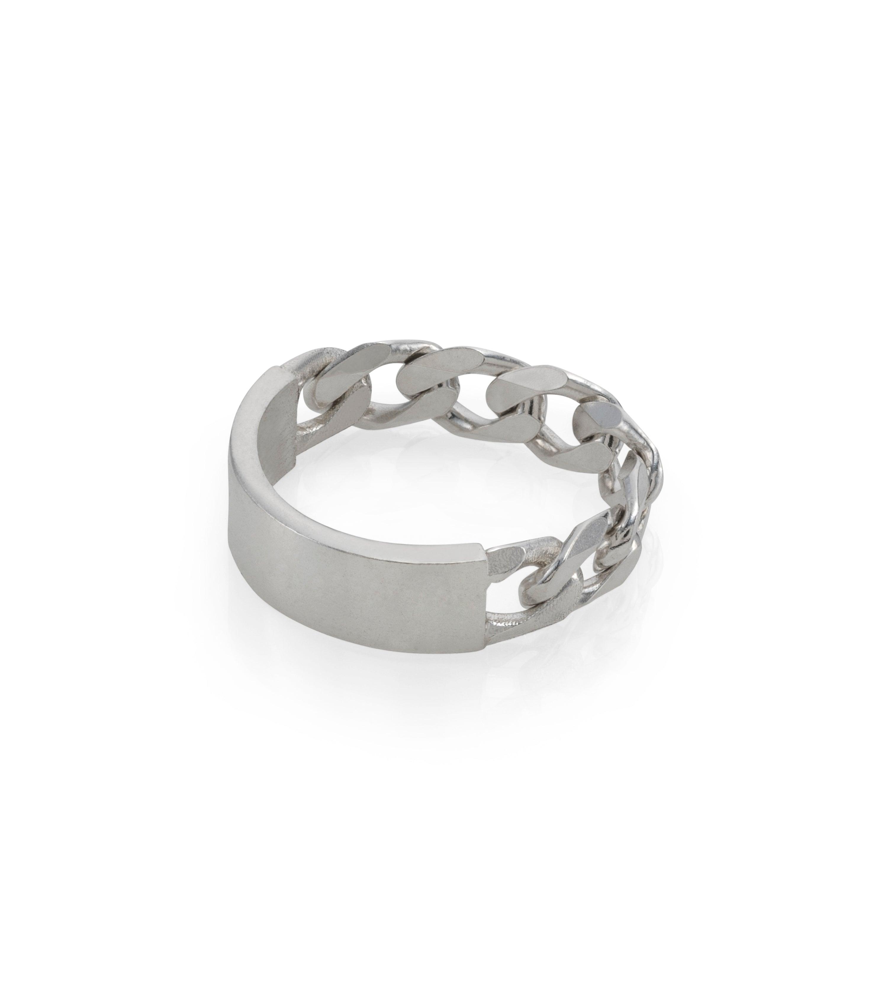 cuban links silver ring maya geller. טבעת כסף גורמט