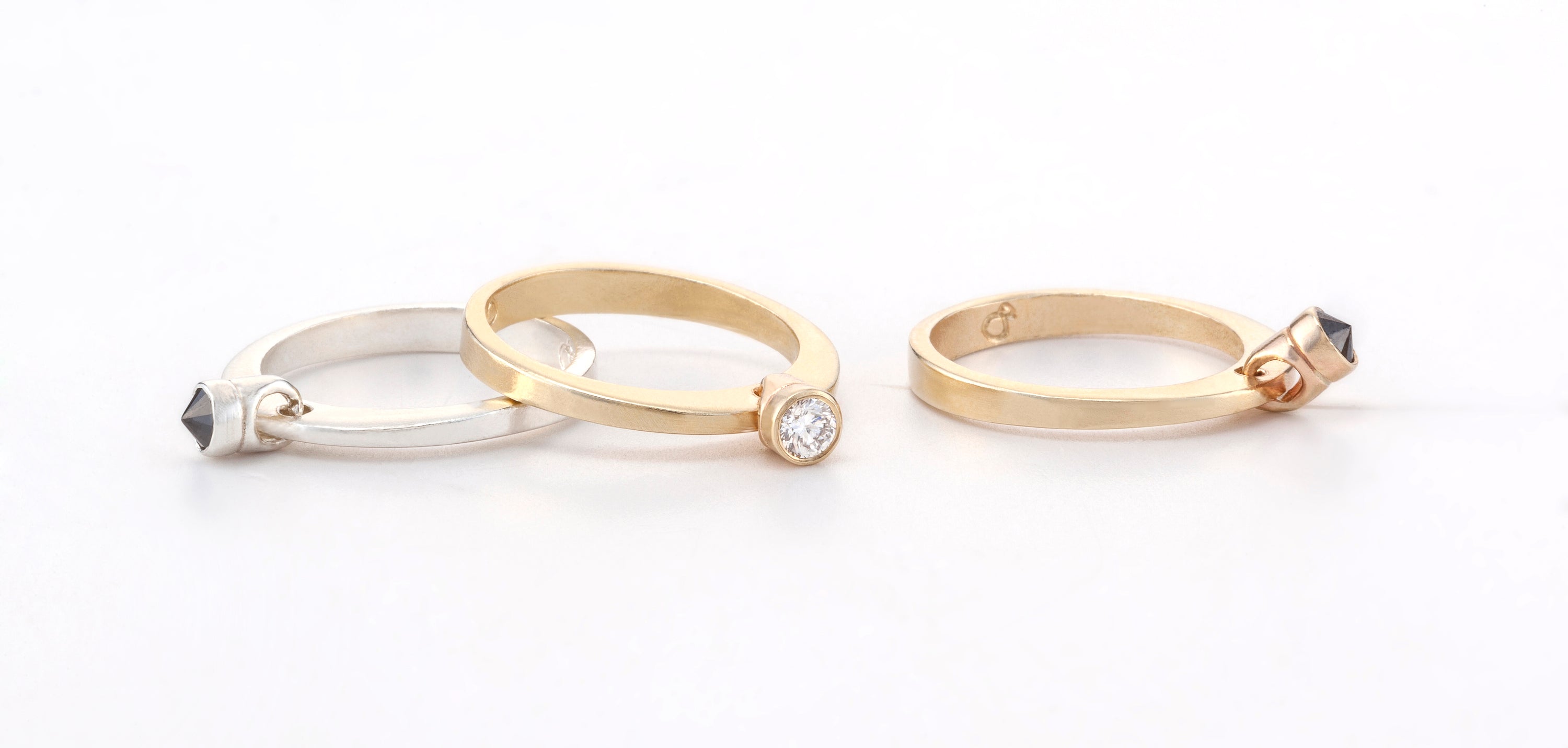 moving stones rings mix Maya Geller