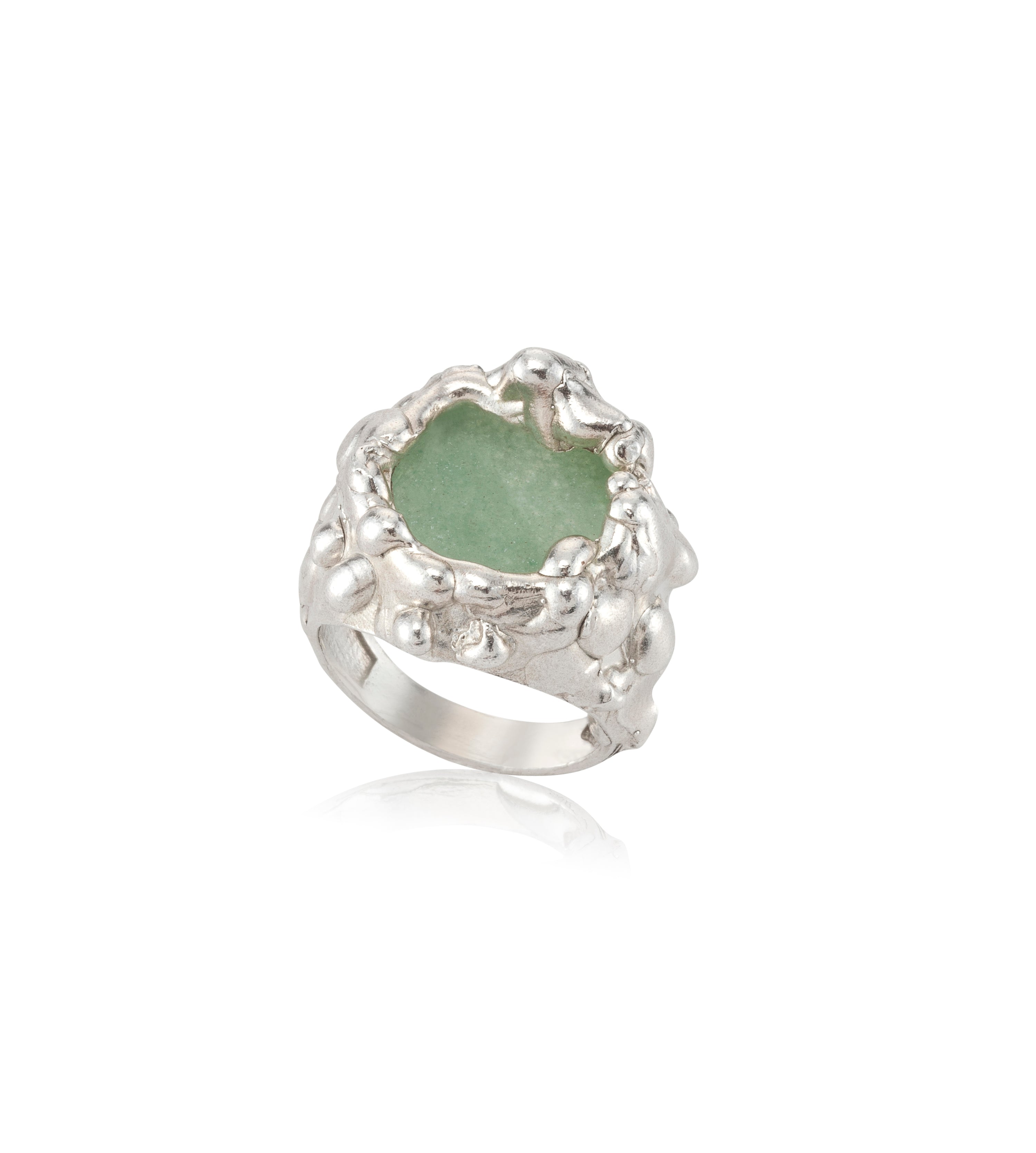 silver green aventurine ring maya geller