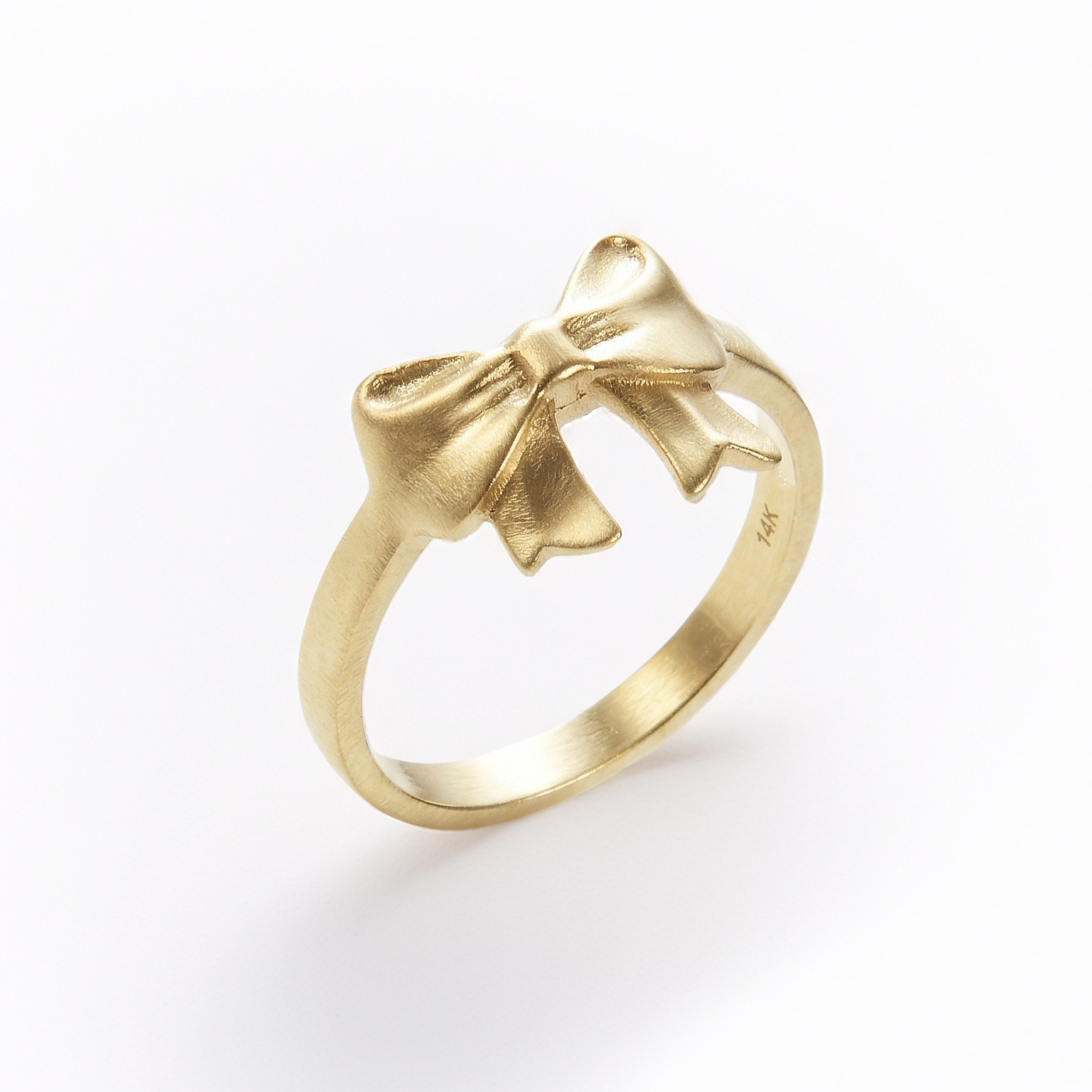 14k gold bow ring by maya geller