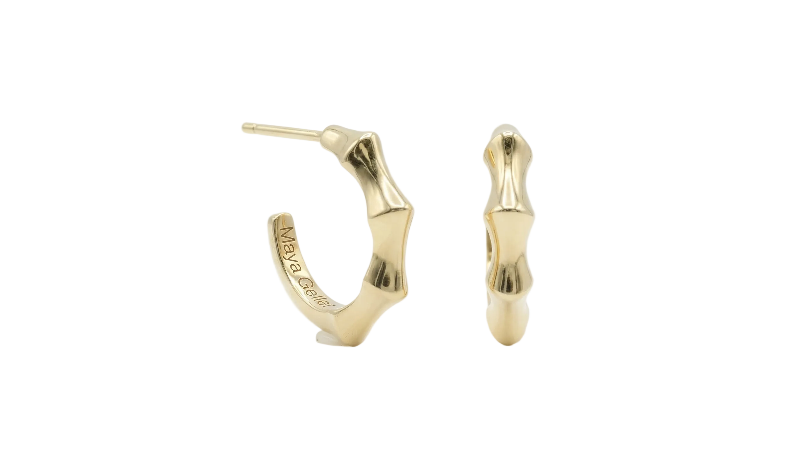 14k gold hoops earrings by maya geller