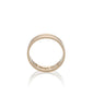 14k gold ring with a line of white diamonds