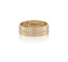 14k gold ring with a line of white diamonds