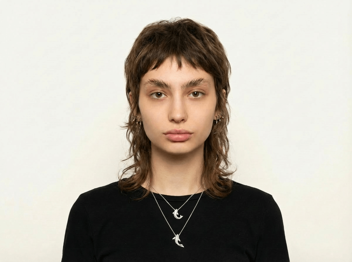 silver small koi fish necklace