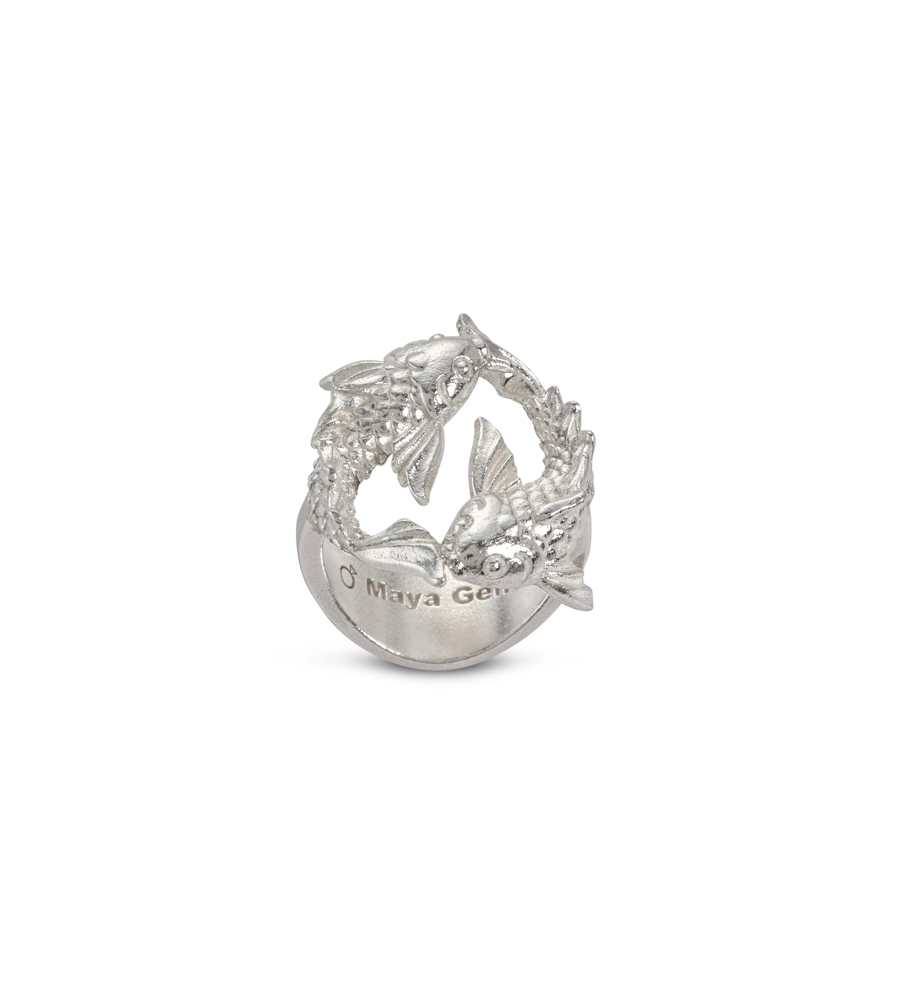 Silver Double Koi Fish Ring - Maya Geller