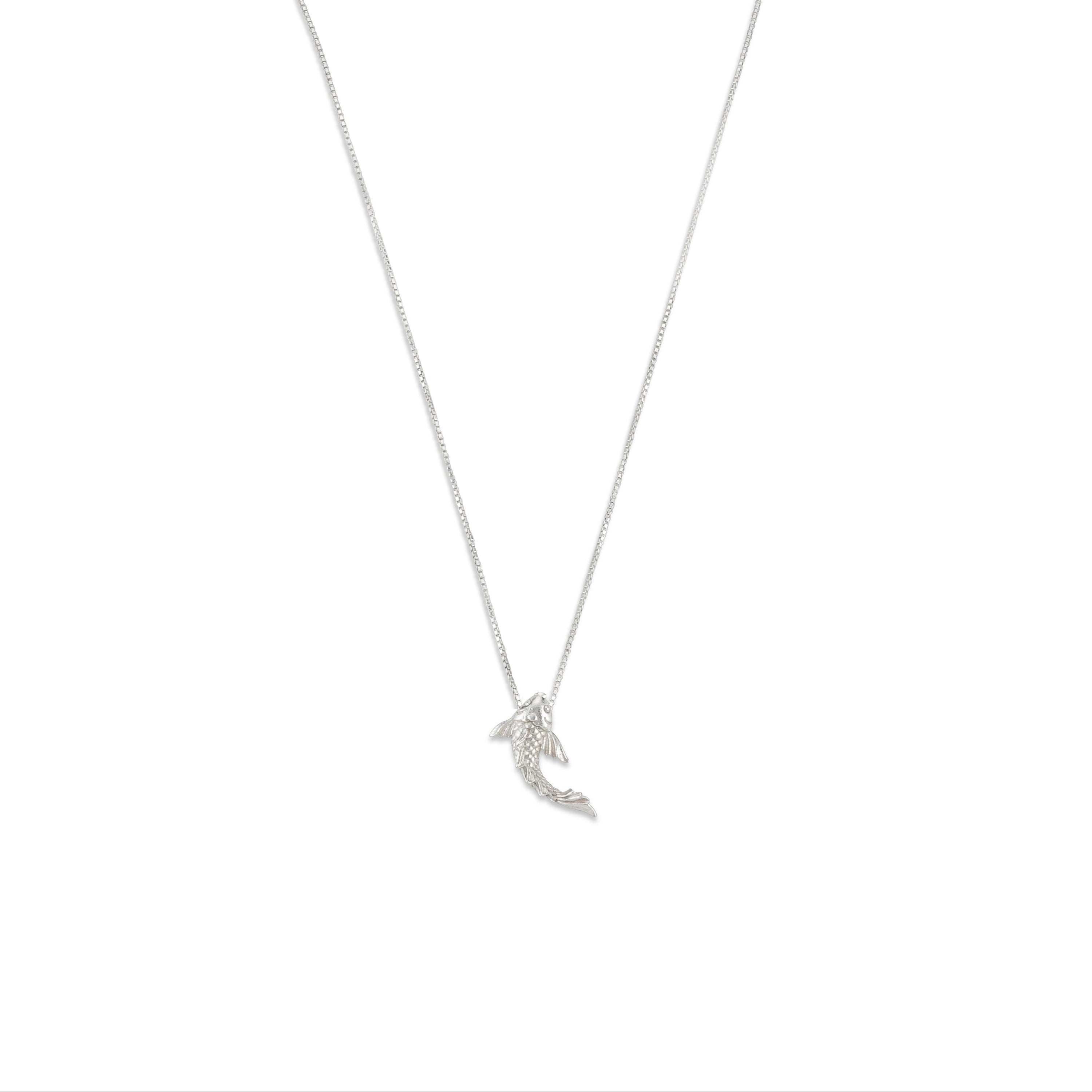 Silver necklace with a KOI FISH pendant 