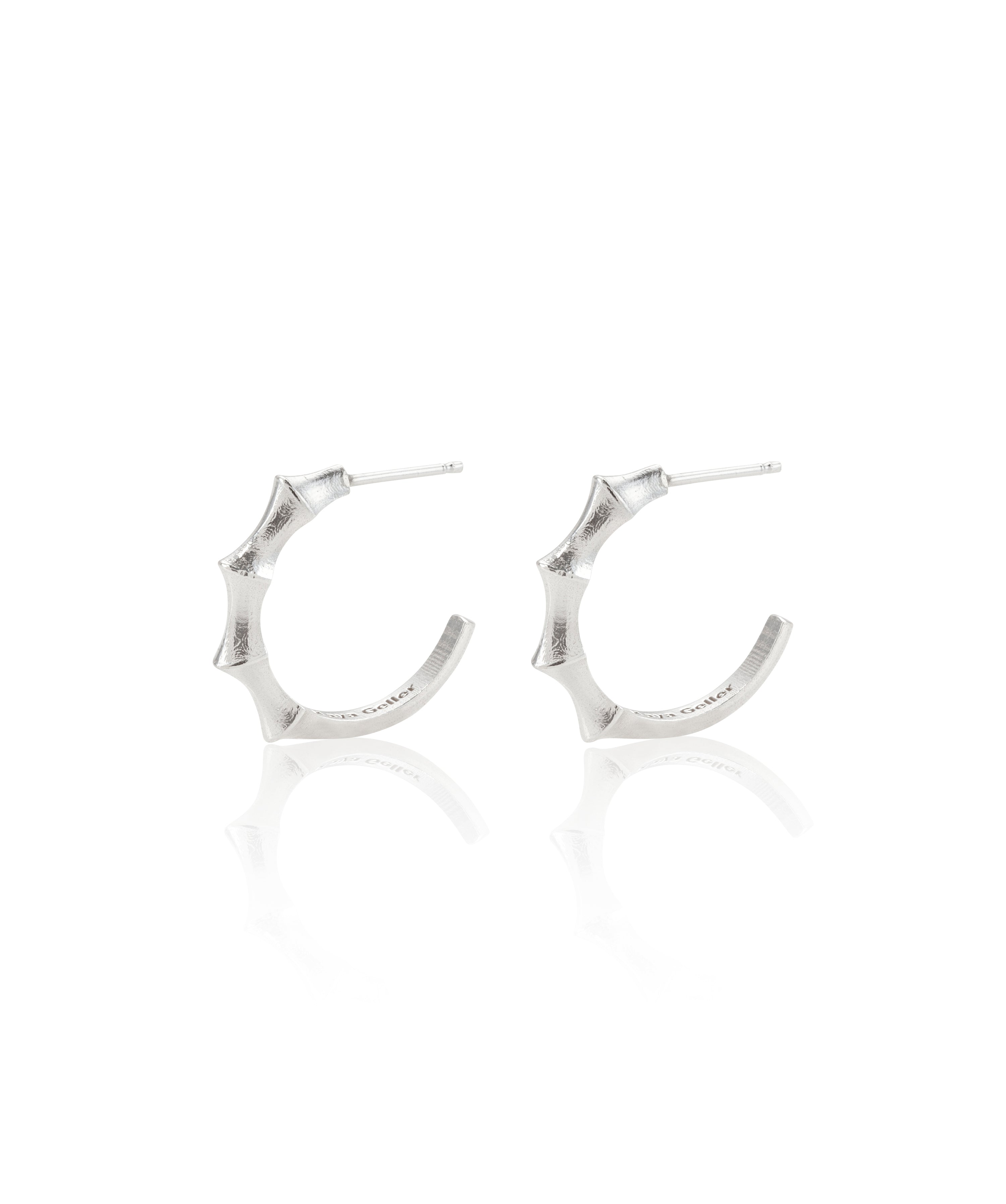 silver hoops earrings. עגילי חישוק כסף. מיה גלר תכשיטים. cute silver hoops. 