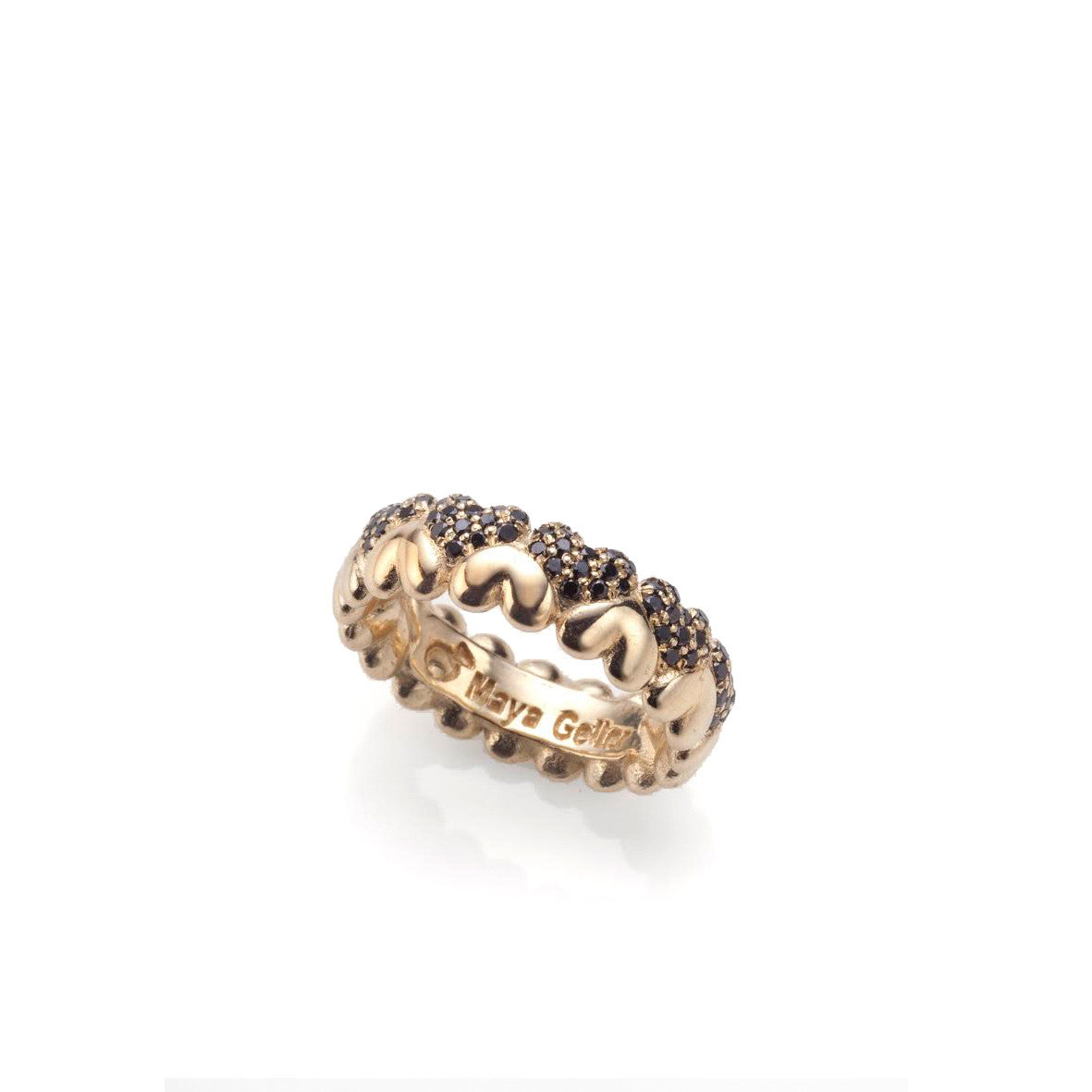 14k gold hearts and diamonds ring