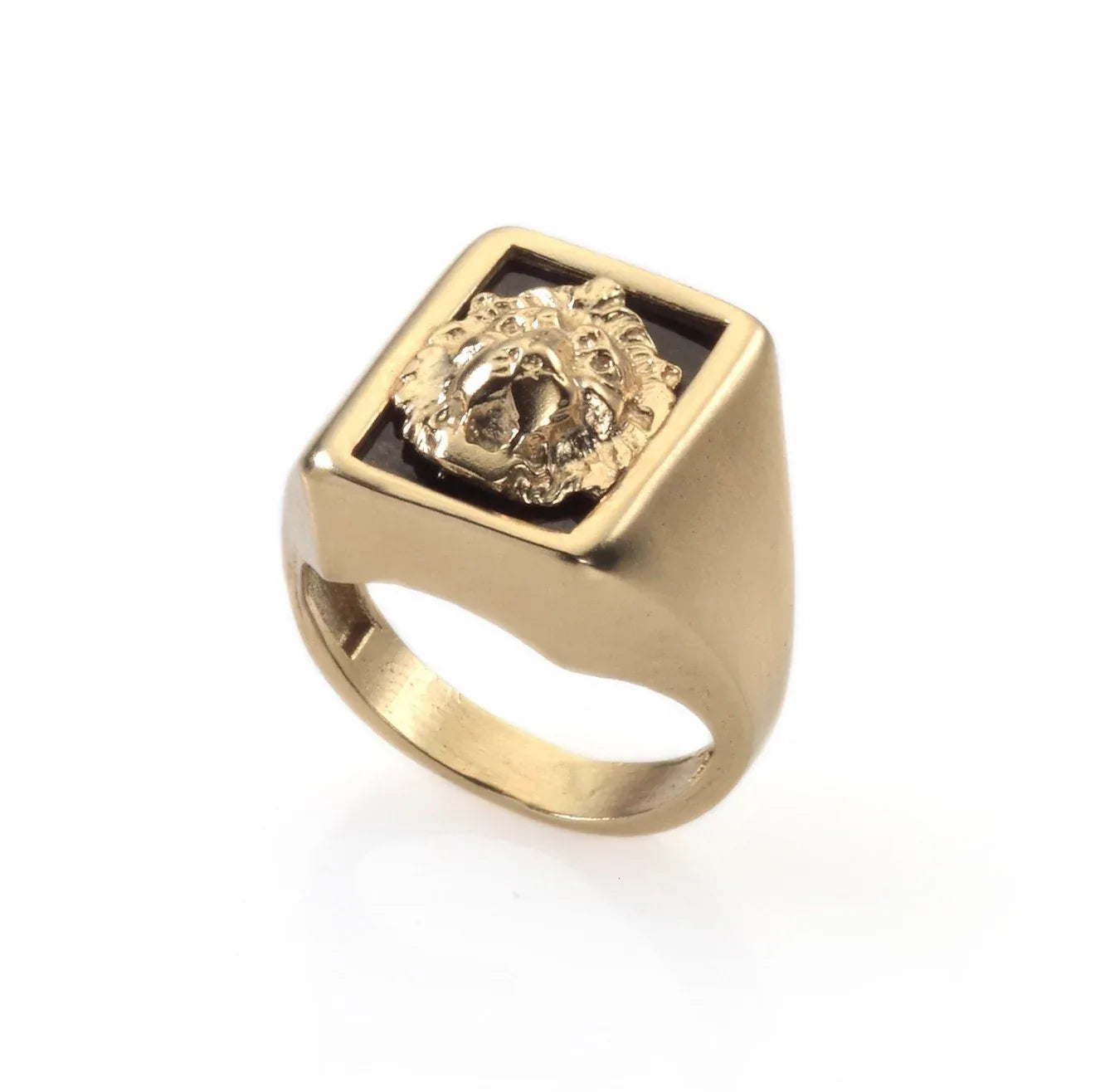 14k gold signet lion ring - Maya Geller