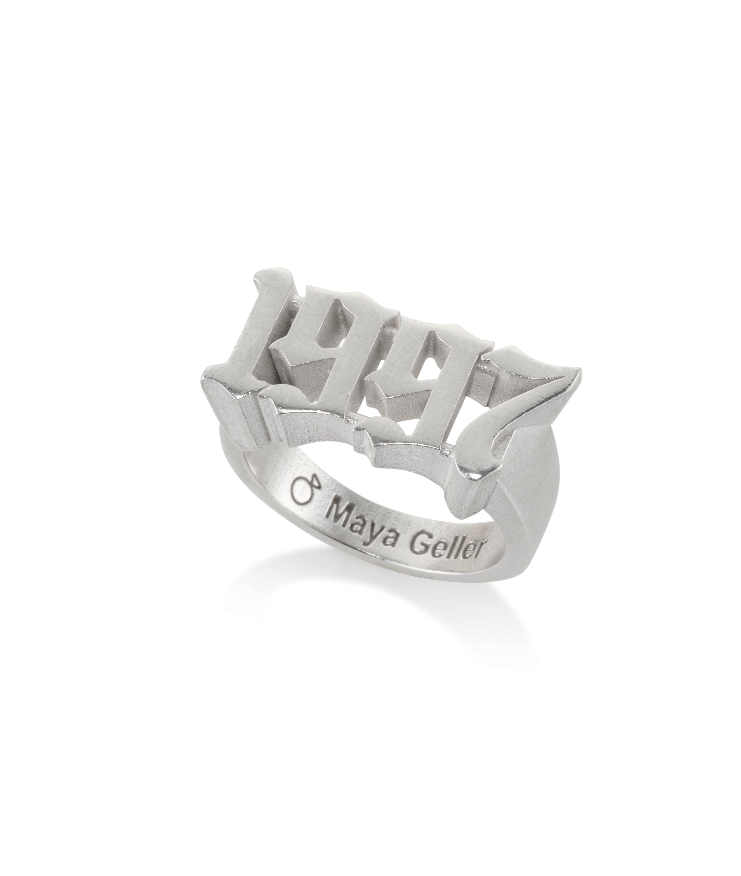 1997 Silver ring Maya Geller