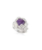 dripping signet ring with a purple amethyst