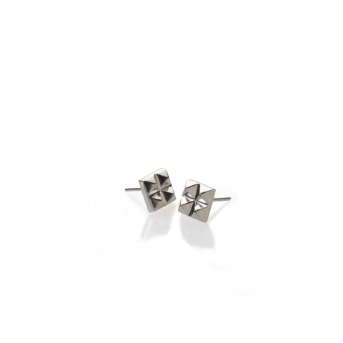 silver 4 studs earrings