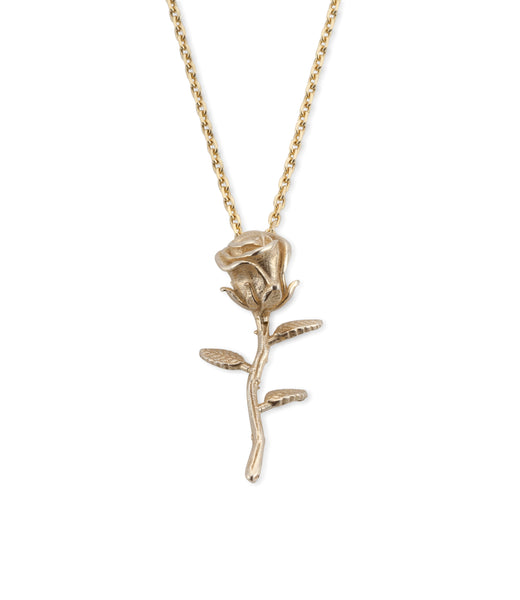 14K GOLD ROSE NECKLACE