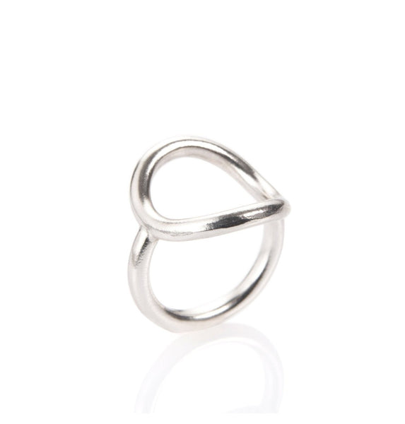 Silver hole ring