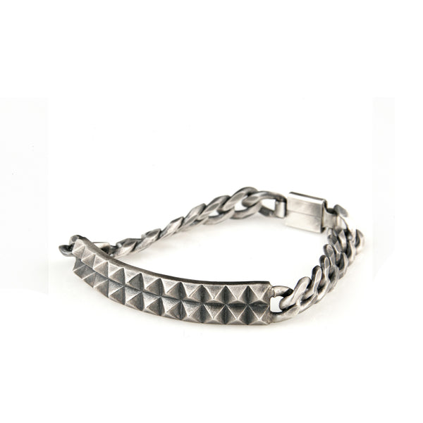 silver studs gormet bracelet