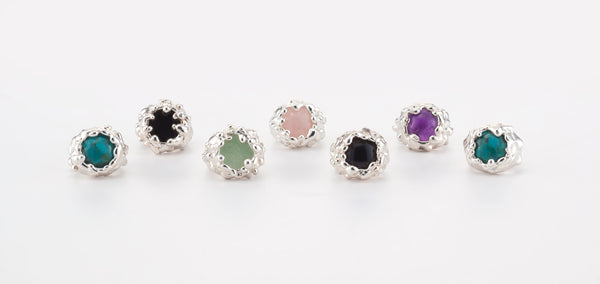 dripping signet ring with black onyx