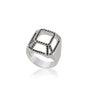Silver big highlights TOY ring